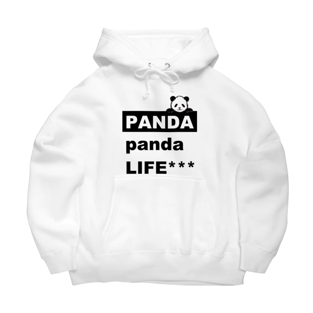 PANDA panda LIFE***ののぞきこみパンダ ビッグシルエットパーカー