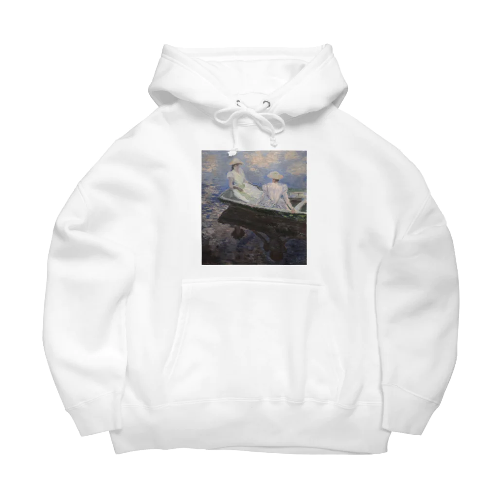 アートTシャツ 名画グッズのクロード・モネの『舟遊び』 Big Hoodie