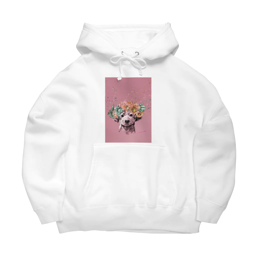 🤎C.S.K🤎のフラワーアートなトイプー🐩🌸 Big Hoodie