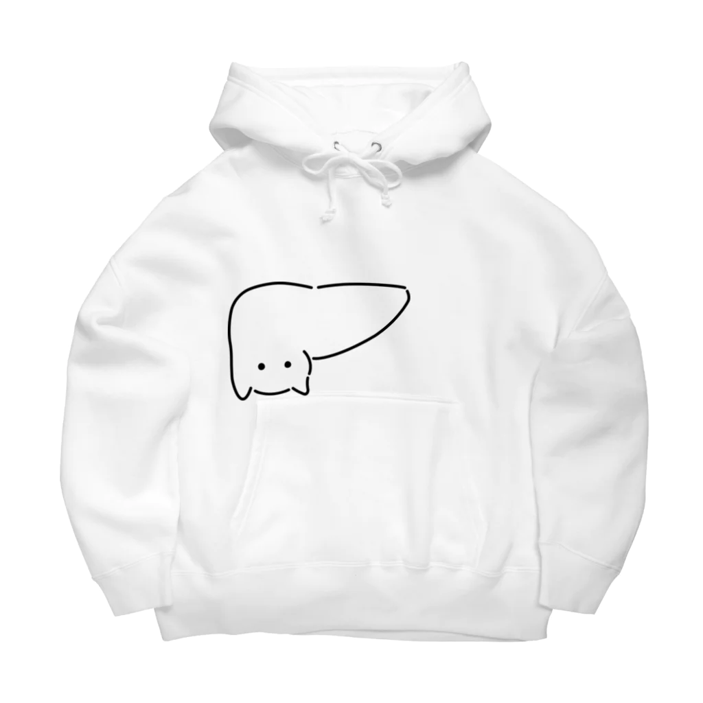 ねこやにわとりやの肝臓がニャンコ Big Hoodie