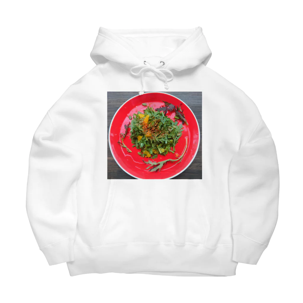 料理するよの春菊とオレンジのサラダ Big Hoodie