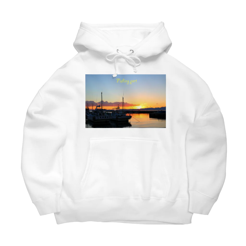 photo-kiokuの漁港夕景 Big Hoodie