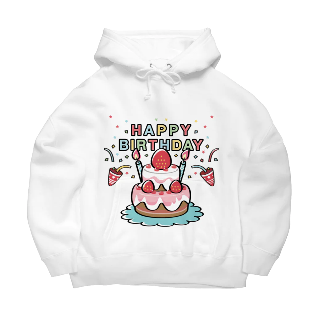 イラスト MONYAAT のCT61HAPPY BRITHDAY  Big Hoodie