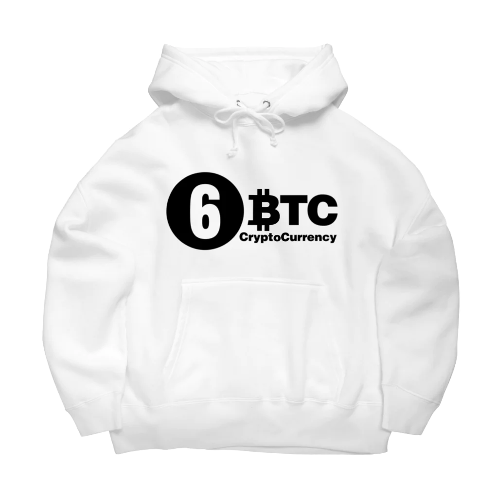 10BTCの6BTC(Black-Logo) ビッグシルエットパーカー