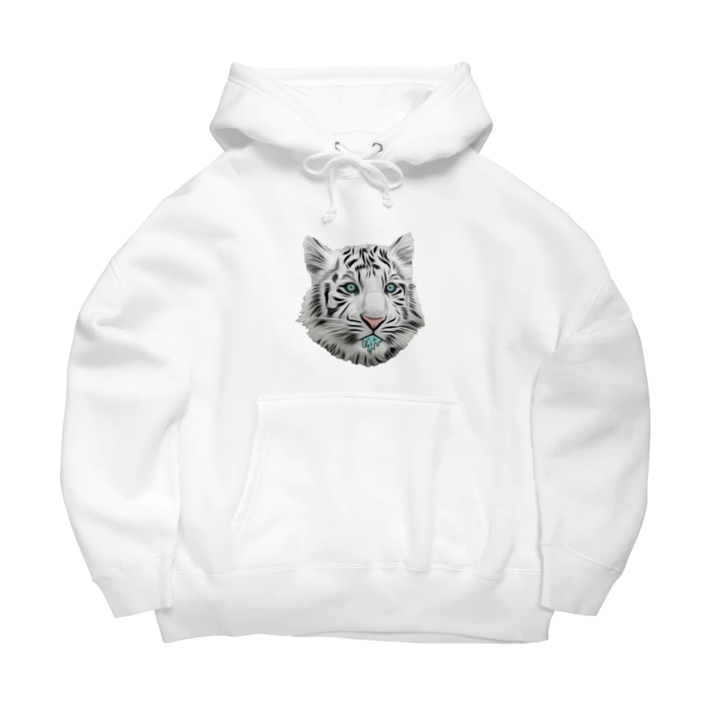 ЯMMRのWHITE TIGER Big Hoodie