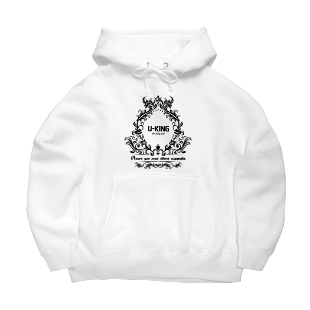 ゆーきんぐⓤのU-KING 1stLOGO　''kuro'' Big Hoodie