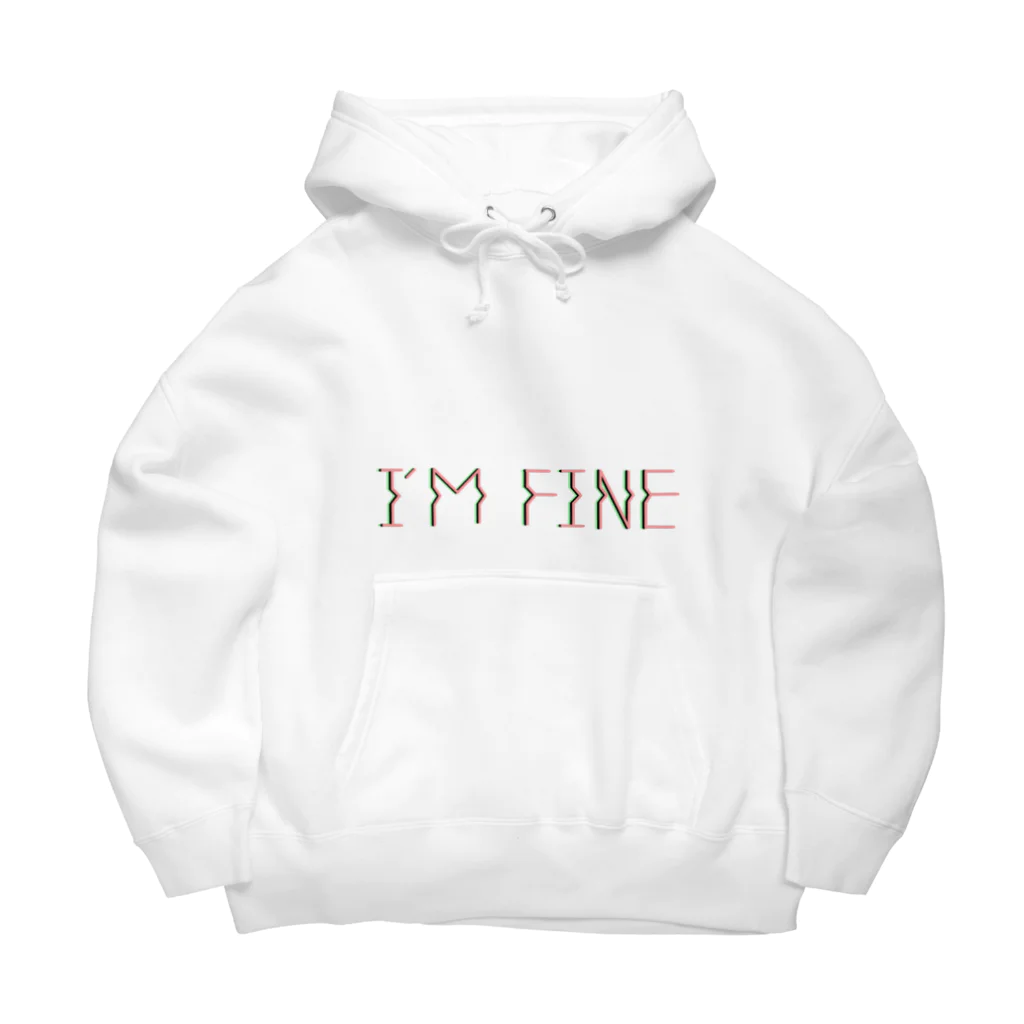 ジヤのティーショップのI'm fine (震え) Big Hoodie