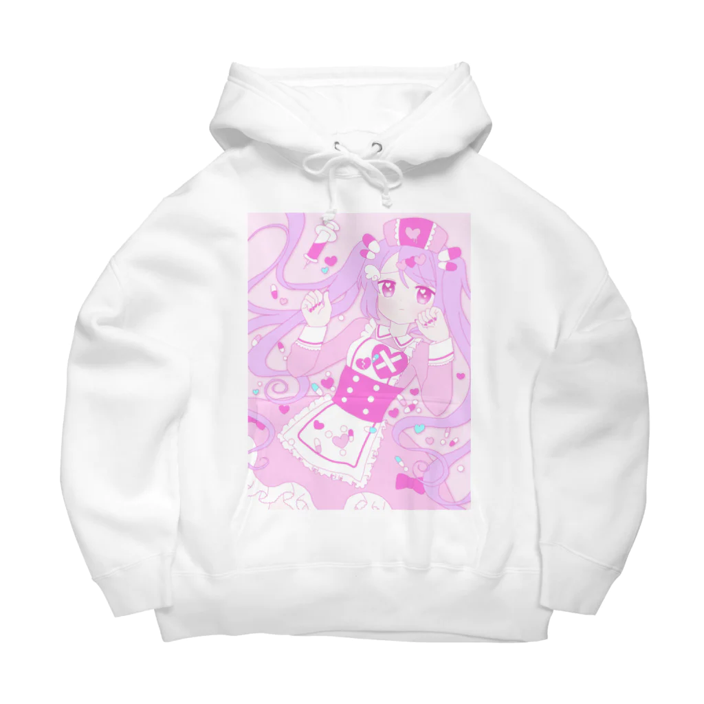 かわいいもののおみせ　いそぎんちゃくのゆめかわナースちゃん Big Hoodie