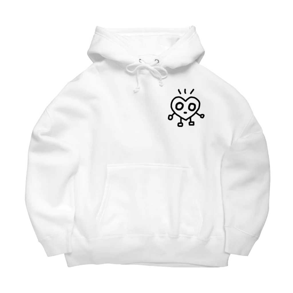 モジモジハートちゃん。のポケポケハートくん Big Hoodie