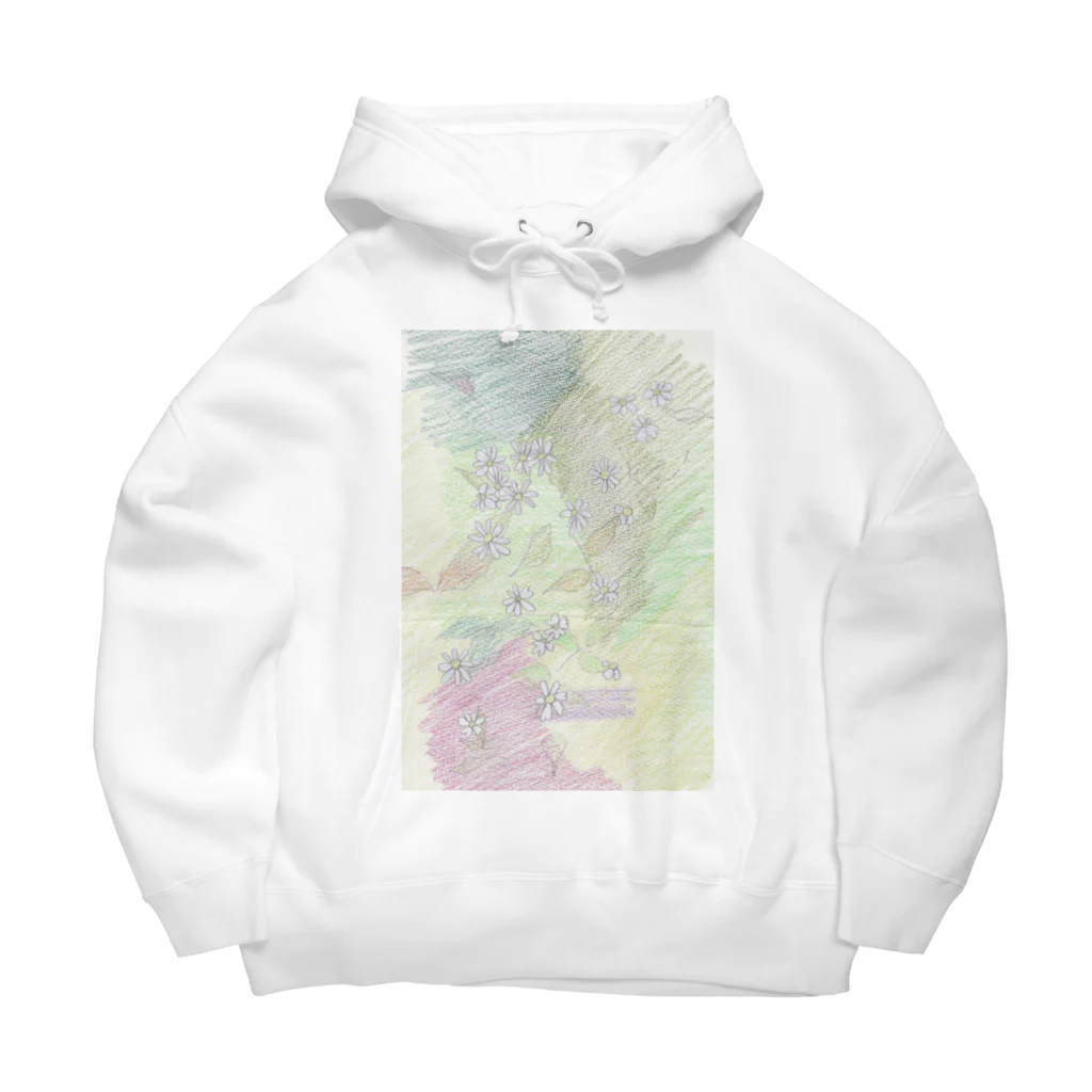 オリジナルの森の中グッズ販売の野紺菊のパーカー Big Hoodie