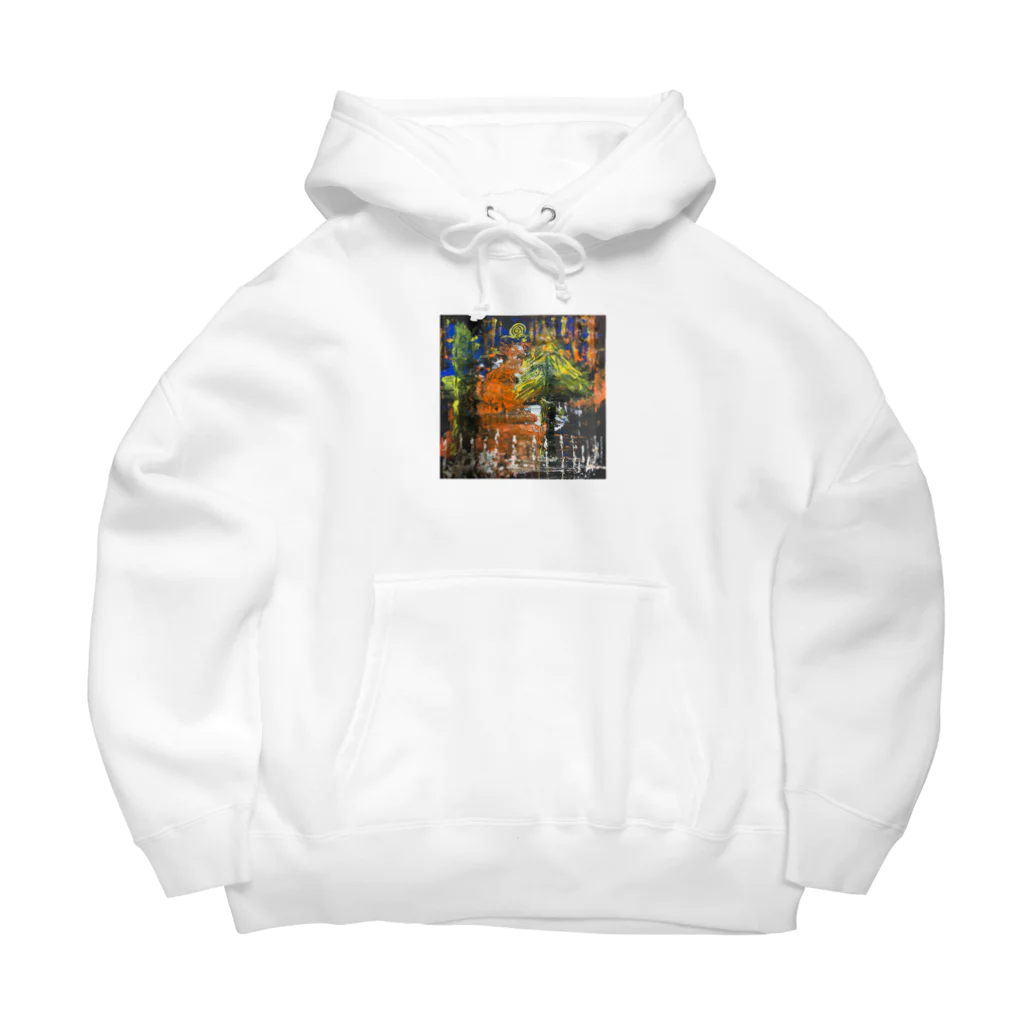 T_Art_Worksの夜の森林 Big Hoodie