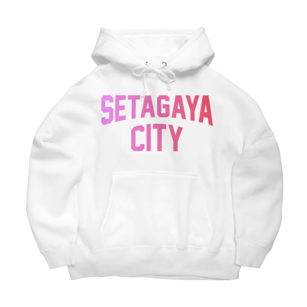 JIMOTOE Wear Local Japanの世田谷区 SETAGAYA CITY ロゴピンク Big Hoodie