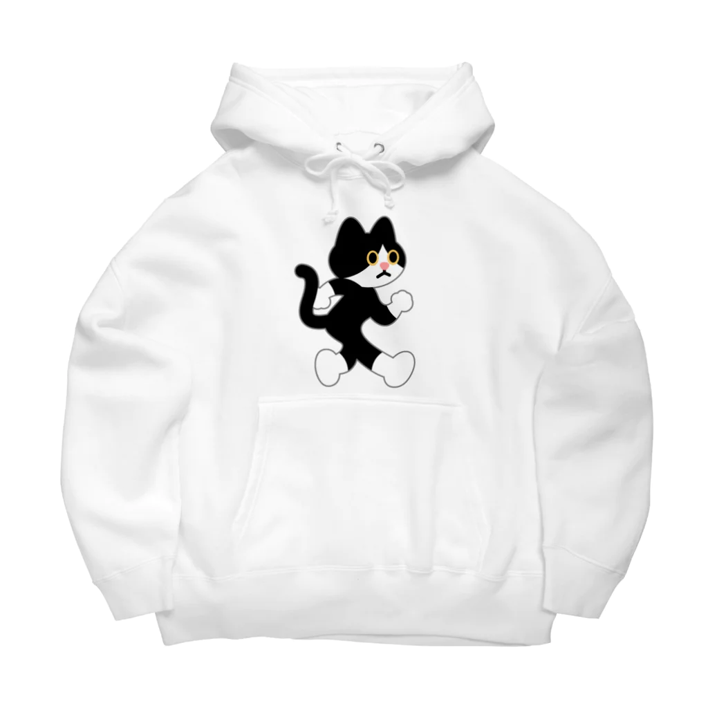 嶌星堂の飛び出し坊や猫 Big Hoodie