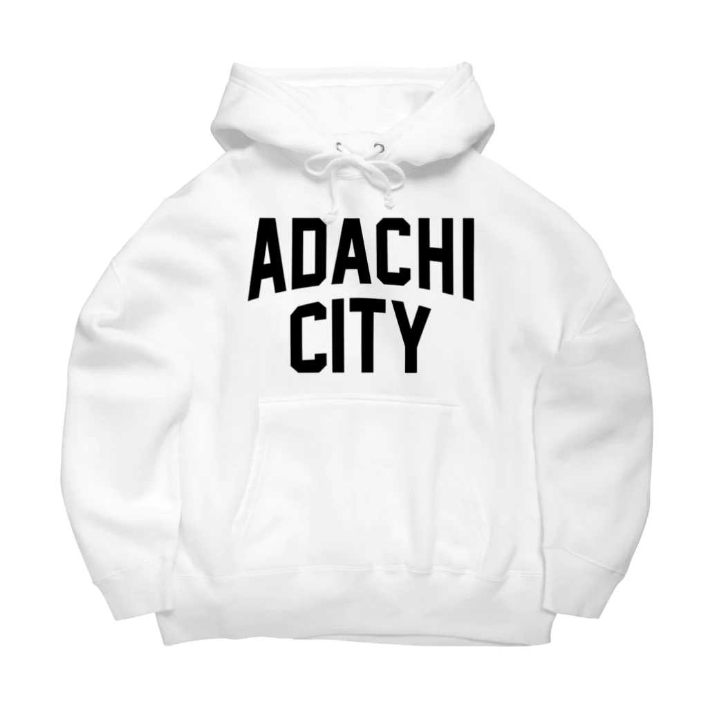 JIMOTO Wear Local Japanの足立区 ADACHI CITY ロゴブラック　 Big Hoodie
