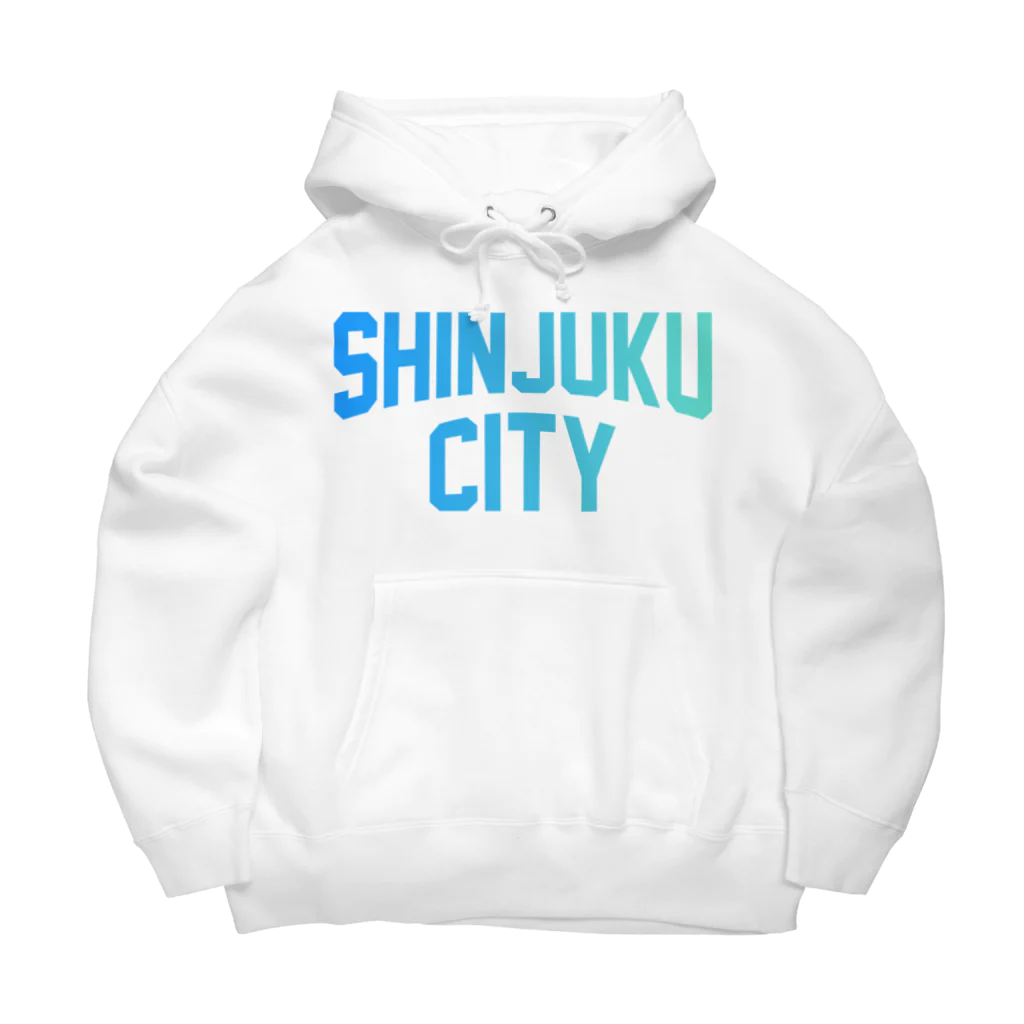 JIMOTO Wear Local Japanの新宿区 SHINJUKU CITY ロゴブルー ビッグシルエットパーカー