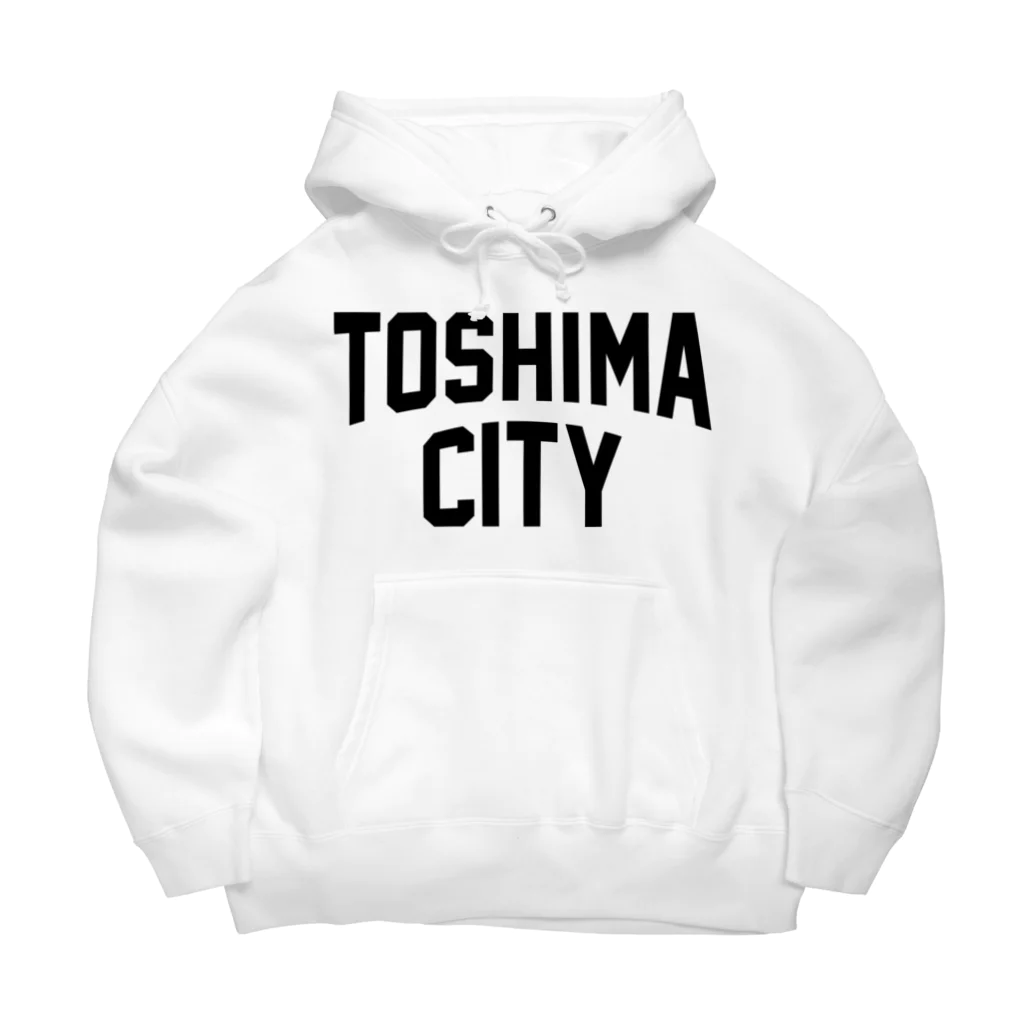 JIMOTO Wear Local Japanの豊島区 TOSHIMA CITY ロゴブラック ビッグシルエットパーカー