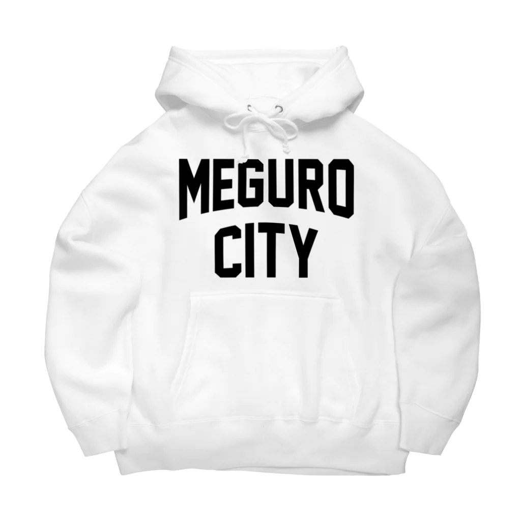 JIMOTO Wear Local Japanの目黒区 MEGURO CITY ロゴブラック ビッグシルエットパーカー