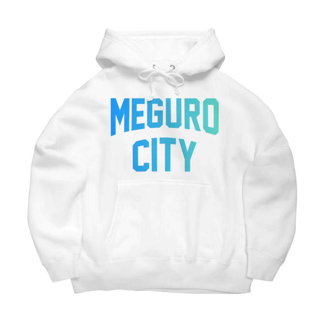 JIMOTOE Wear Local Japanの目黒区 MEGURO CITY ロゴブルー Big Hoodie