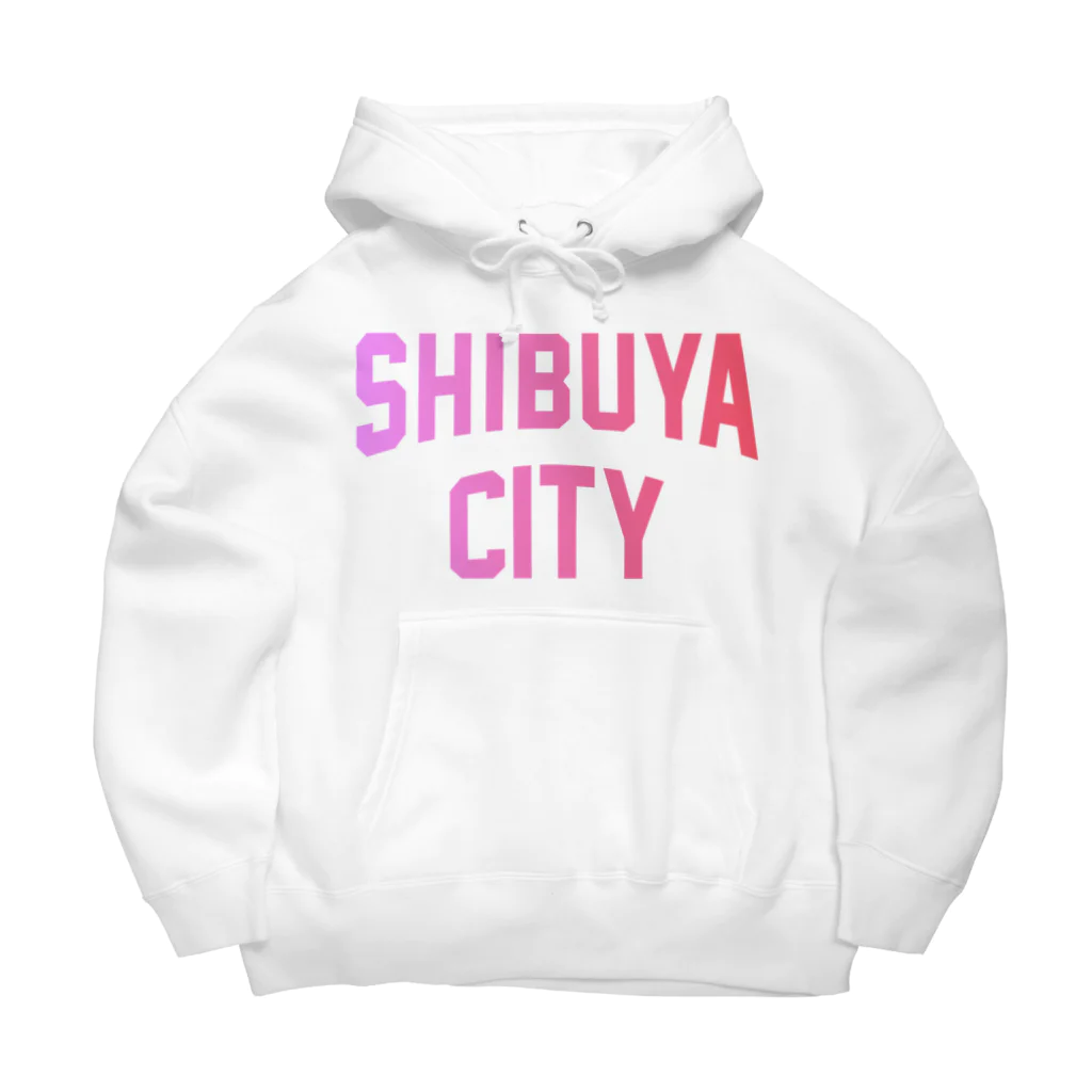JIMOTO Wear Local Japanの渋谷区 SHIBUYA WARD ロゴピンク ビッグシルエットパーカー