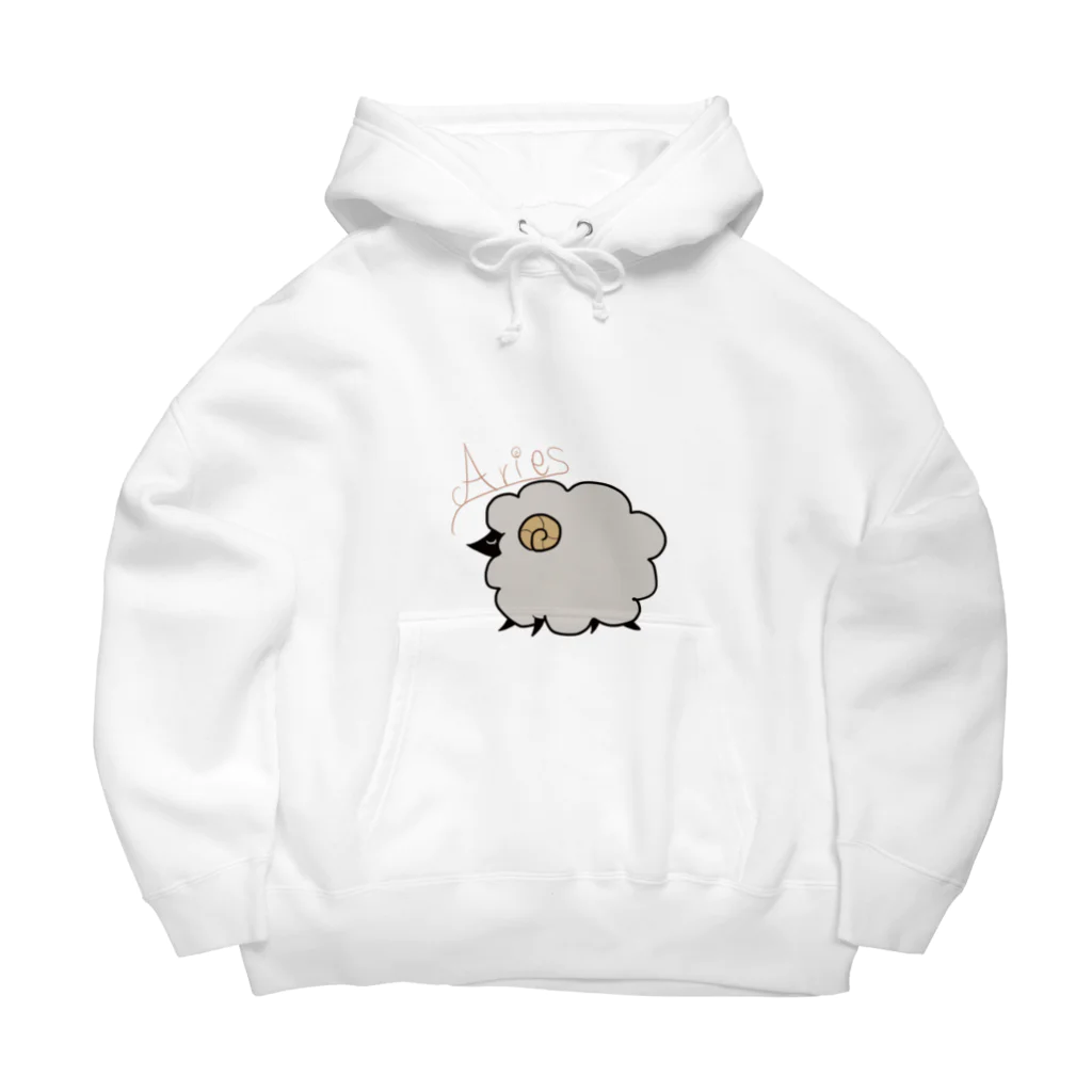 🐟工房の眠りアリエス Big Hoodie