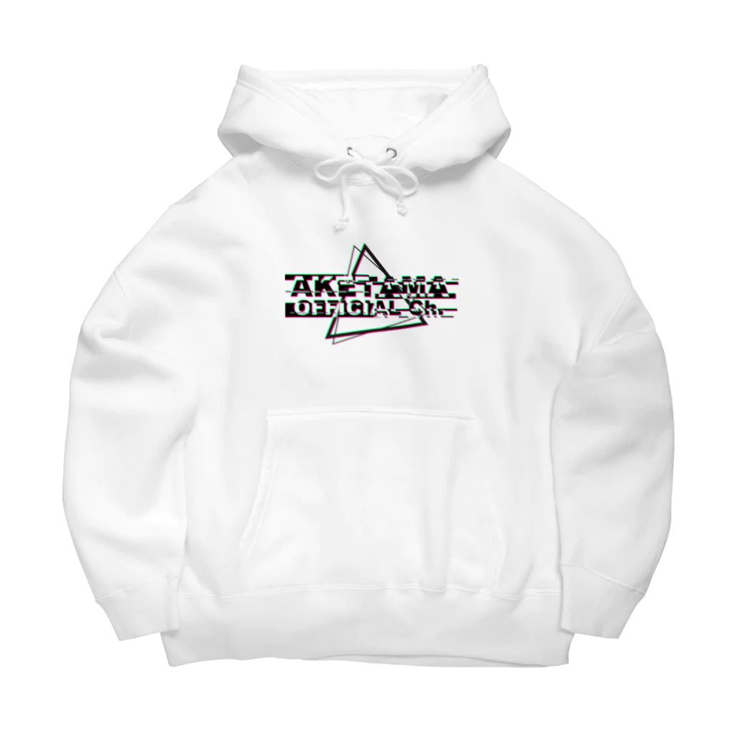 AKETAMA OFFICIAL GOODSのあけたま_グリッチ(黒) Big Hoodie