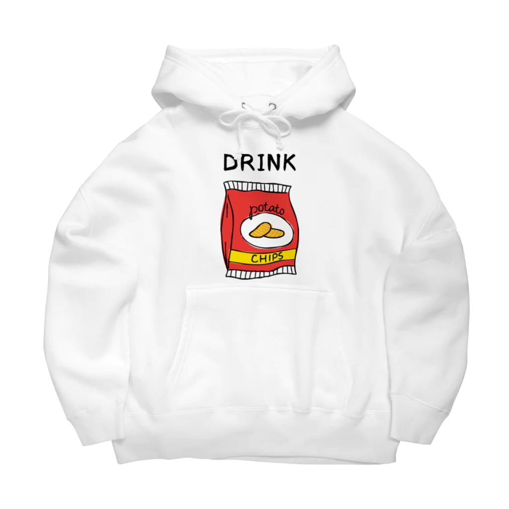 gemgemshopのポテチは飲み物 Big Hoodie