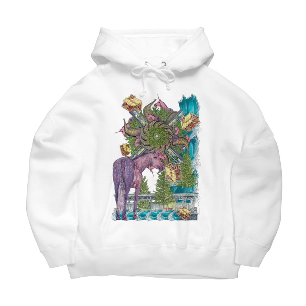 ムラマス カツユキの『UNI cornなんじゃない菓SEA等？森じらrail？』 Big Hoodie