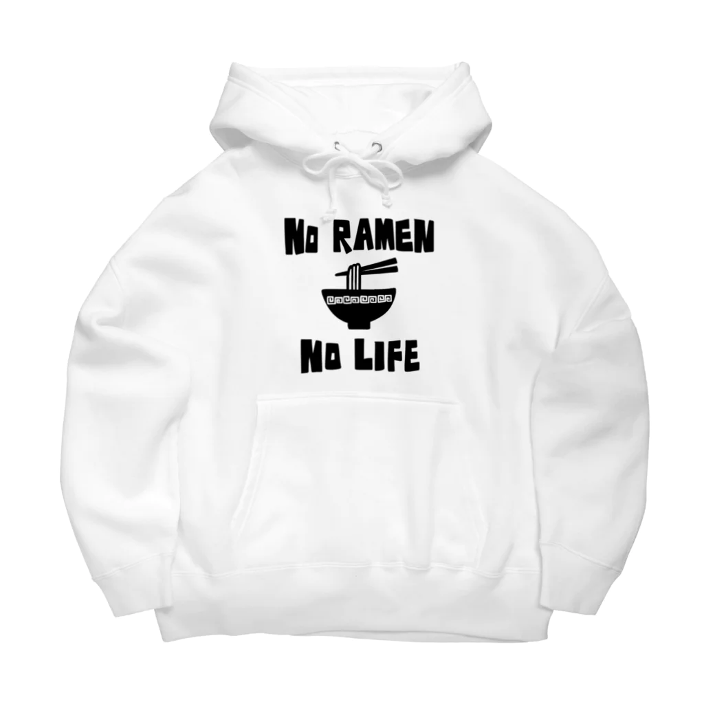 麦畑のNO RAMEN NO LIFE ビッグシルエットパーカー