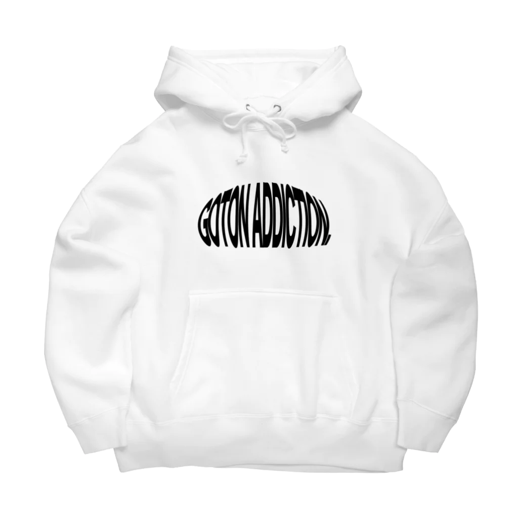 クレーンゲーム中毒のゴトン中毒　ビッグシルエットパーカー(White) Big Hoodie