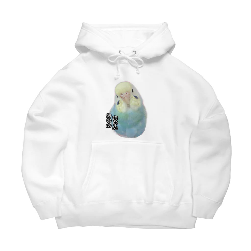 みちゃんと愉快なインコ達のかわいい ちゅんちゅん Big Hoodie