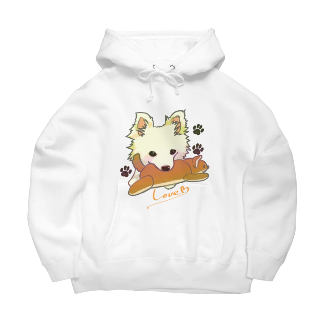 にこ＋のわんこ大好き Big Hoodie