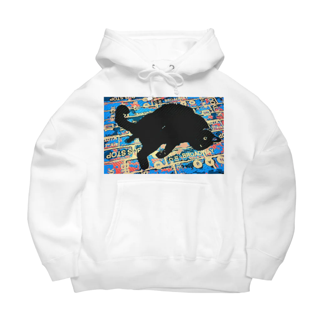 3Nyan's Mom 〜猫グッズ屋さん〜の黒猫ごろにゃん Big Hoodie