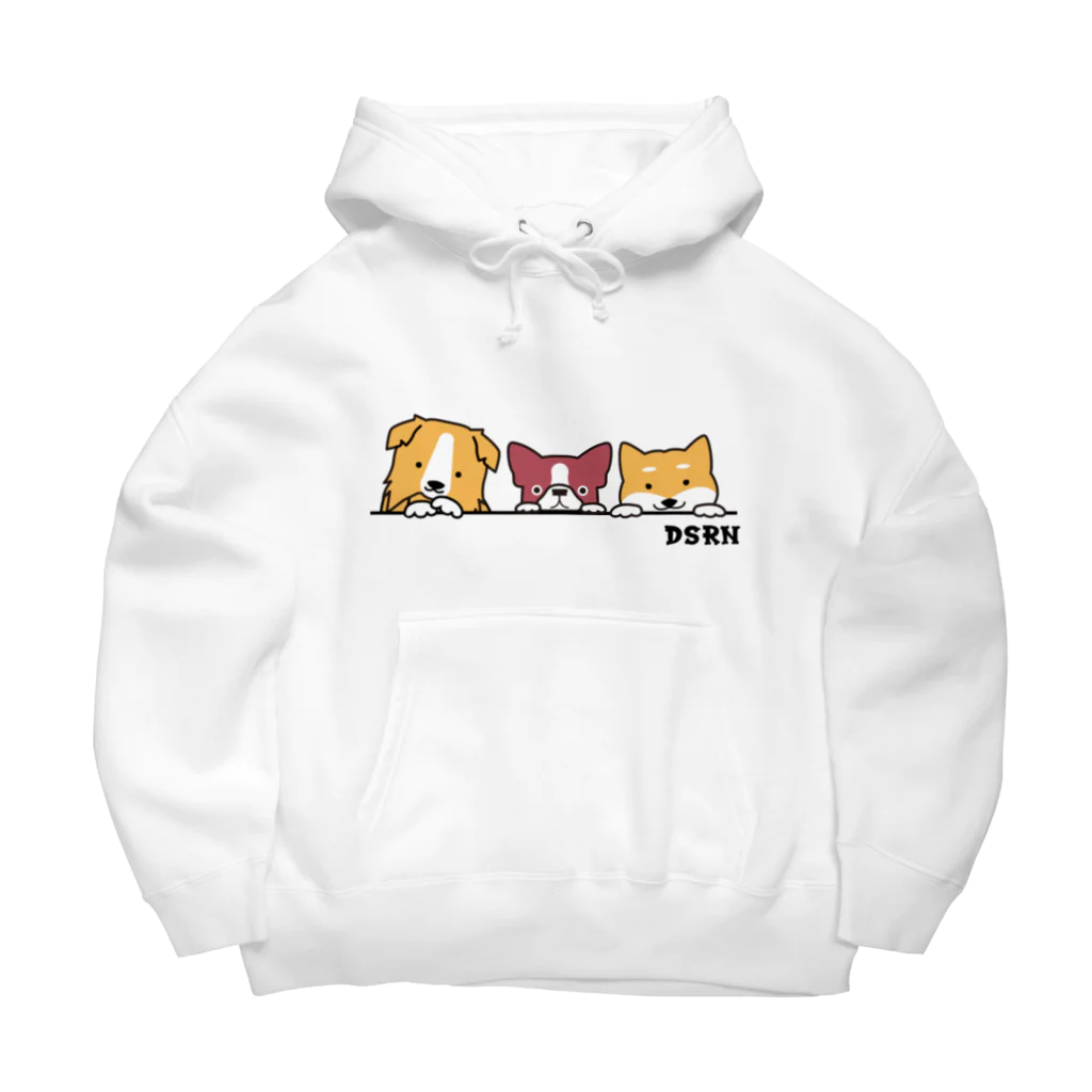 DSRN shopの仲良しの三匹犬 Big Hoodie