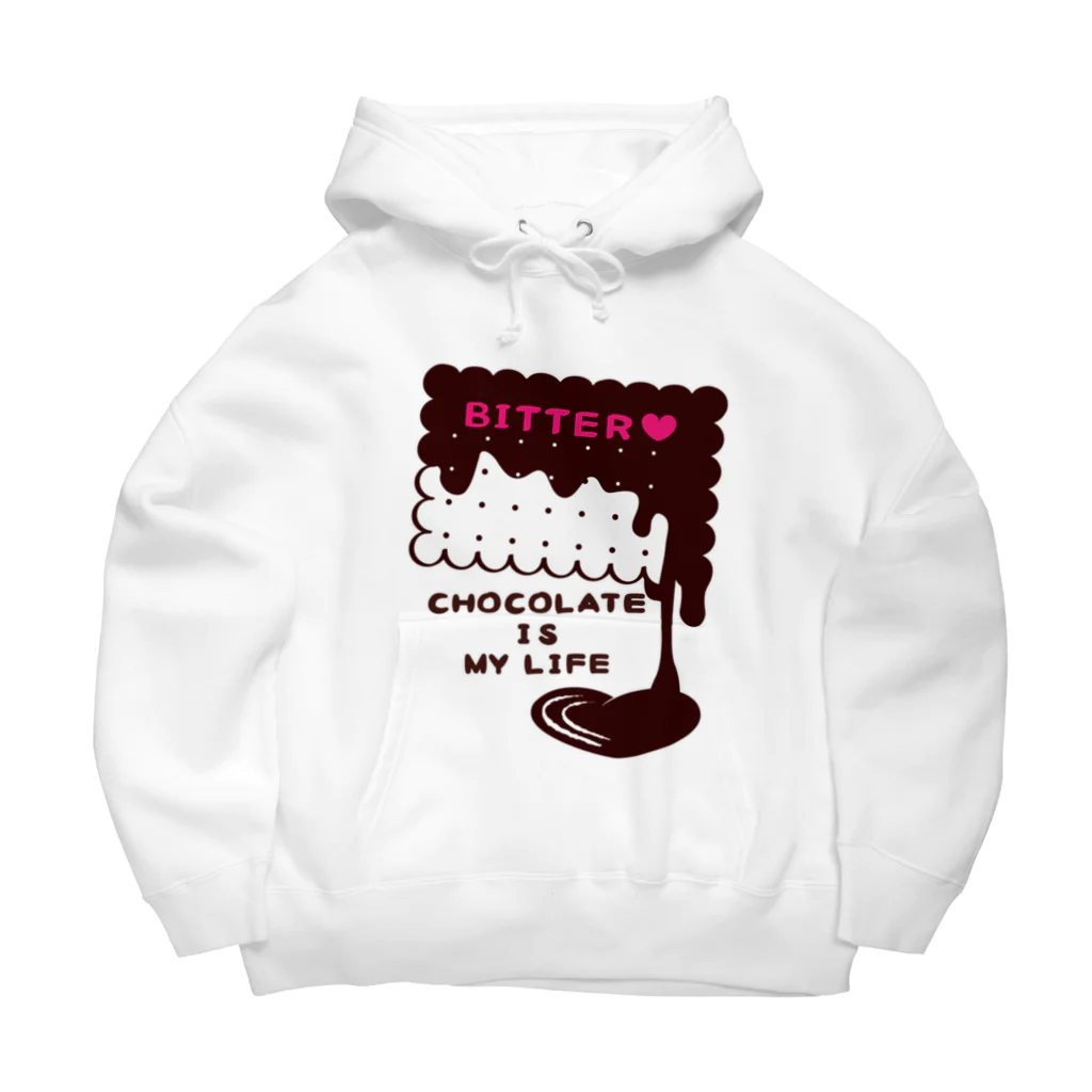 イラスト MONYAAT のCT99 CHOCOKATE IS MY LIFE*E Big Hoodie