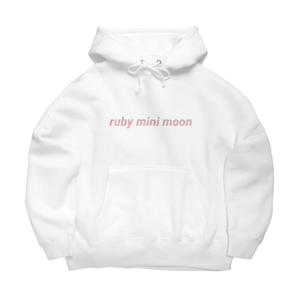 ruby mini moonのロゴ Big Hoodie