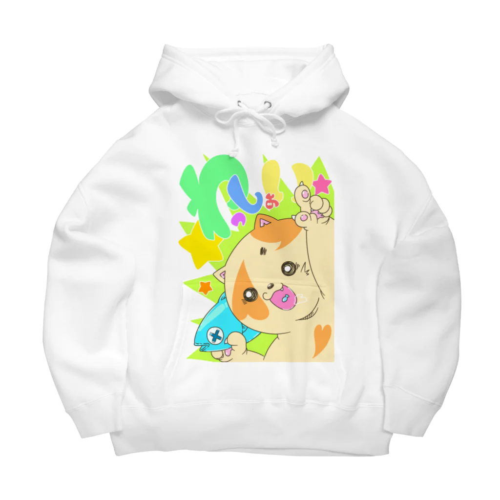 冬風きるやのきまま屋さんのわっしょいにゃんこ Big Hoodie