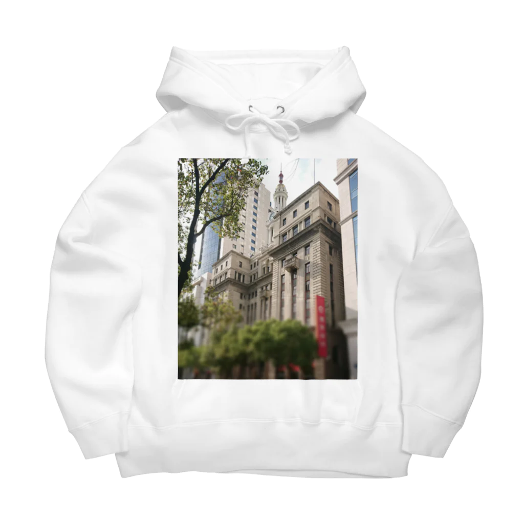 月華のL'architecture moderne sur le Bund Big Hoodie