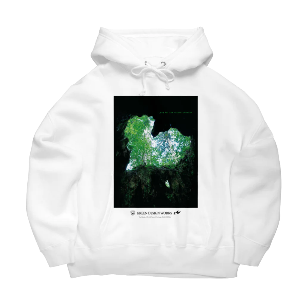 GREEN DESIGN WORKS　グリーンデザインワークスのGDW屋久島ウィルソンハート　ビックシルエットパーカー Big Hoodie