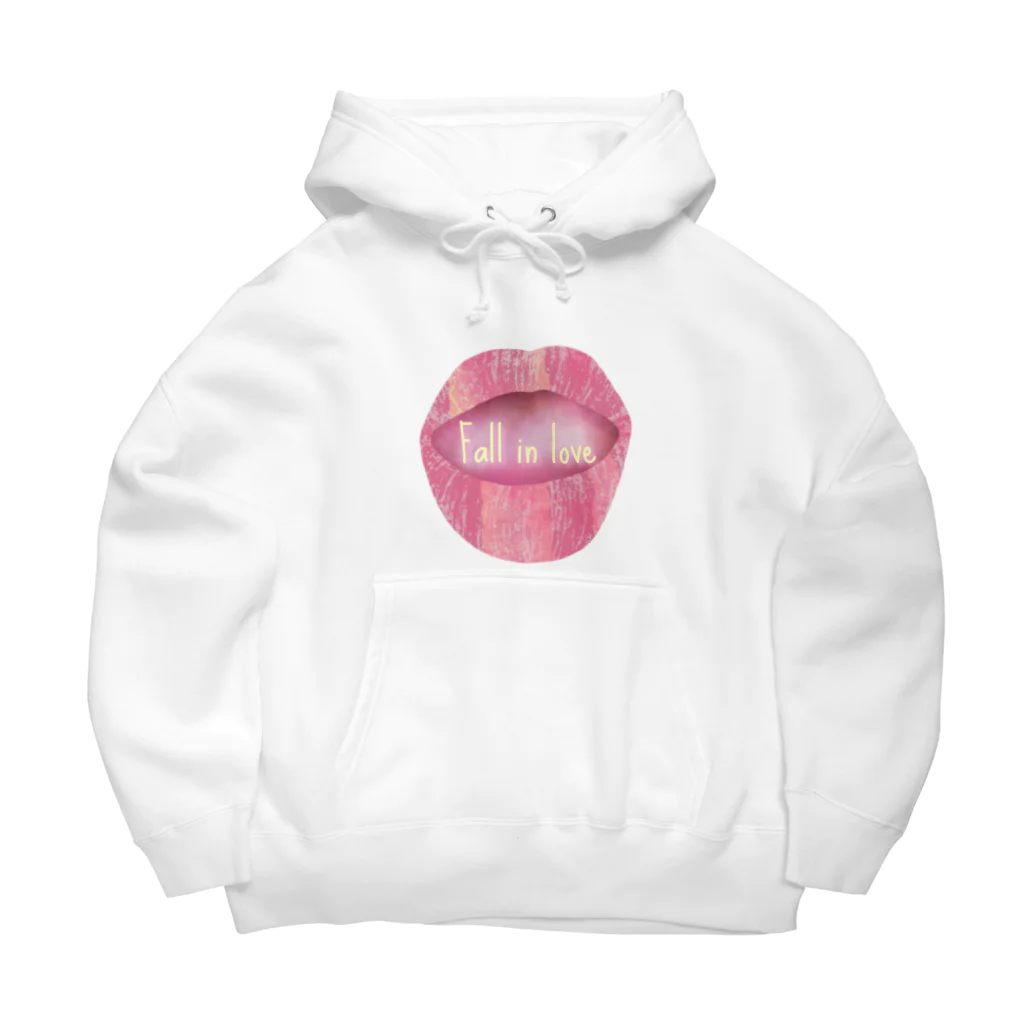 ぽんぽこあんぽんたんのLips💋 foll in love ビッグシルエットパーカー