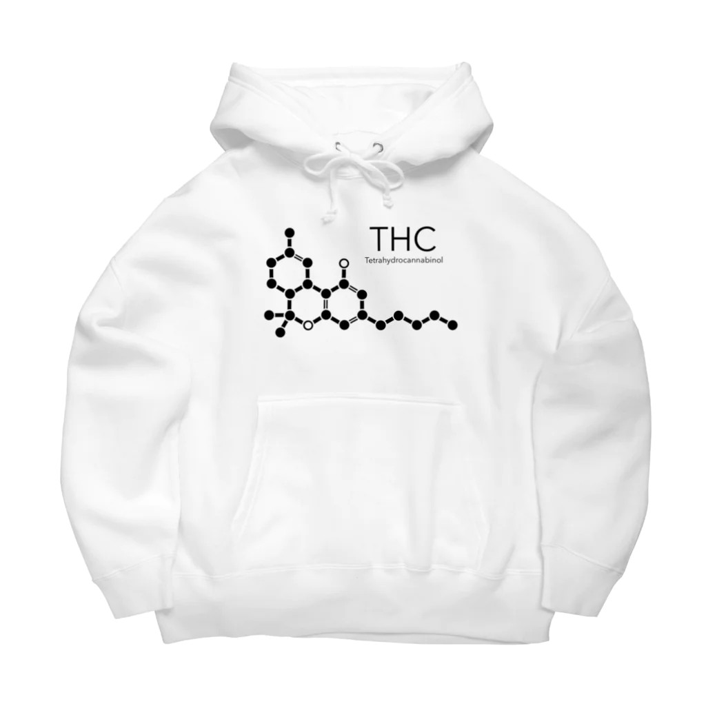 st_drop_laboratoryのTHC〈大麻〉化学構造式 ビッグシルエットパーカー