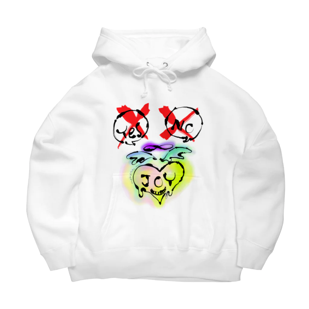 髑髏色De翼。のJOY HEART. Big Hoodie