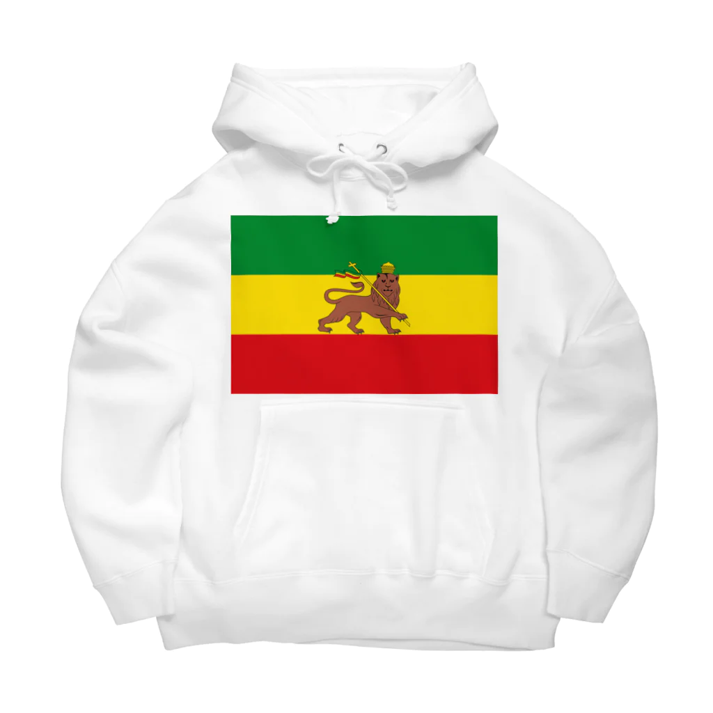 DRIPPEDのRASTAFARI LION FLAG-エチオピア帝国の国旗- Tシャツ Big Hoodie