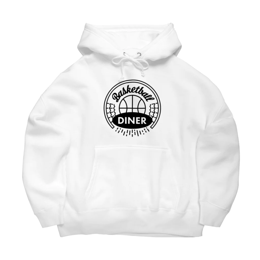 Basketball DinerのBasketball Diner ロゴ円黒 ビッグシルエットパーカー