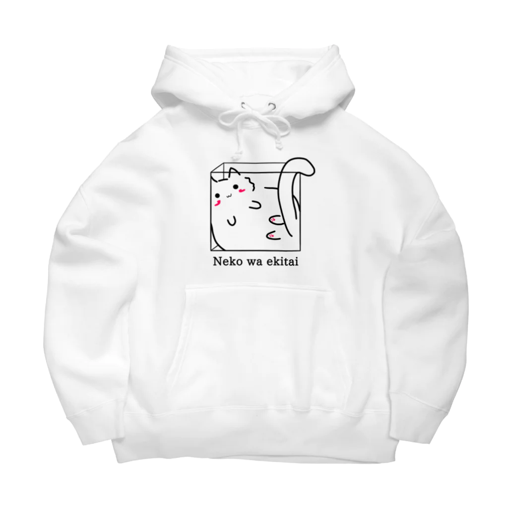 momolove の液体ねこ Big Hoodie