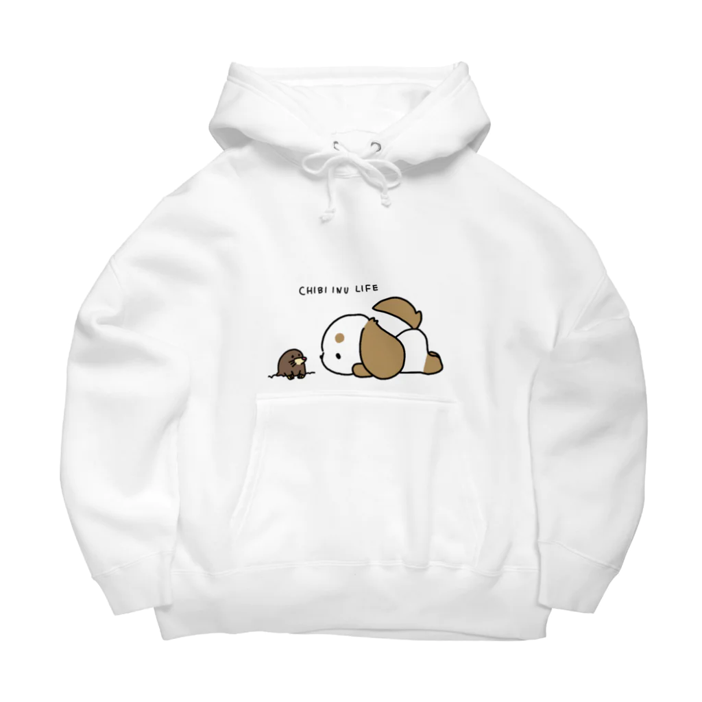 ちびらいふ。のもぐらとちびいぬ Big Hoodie