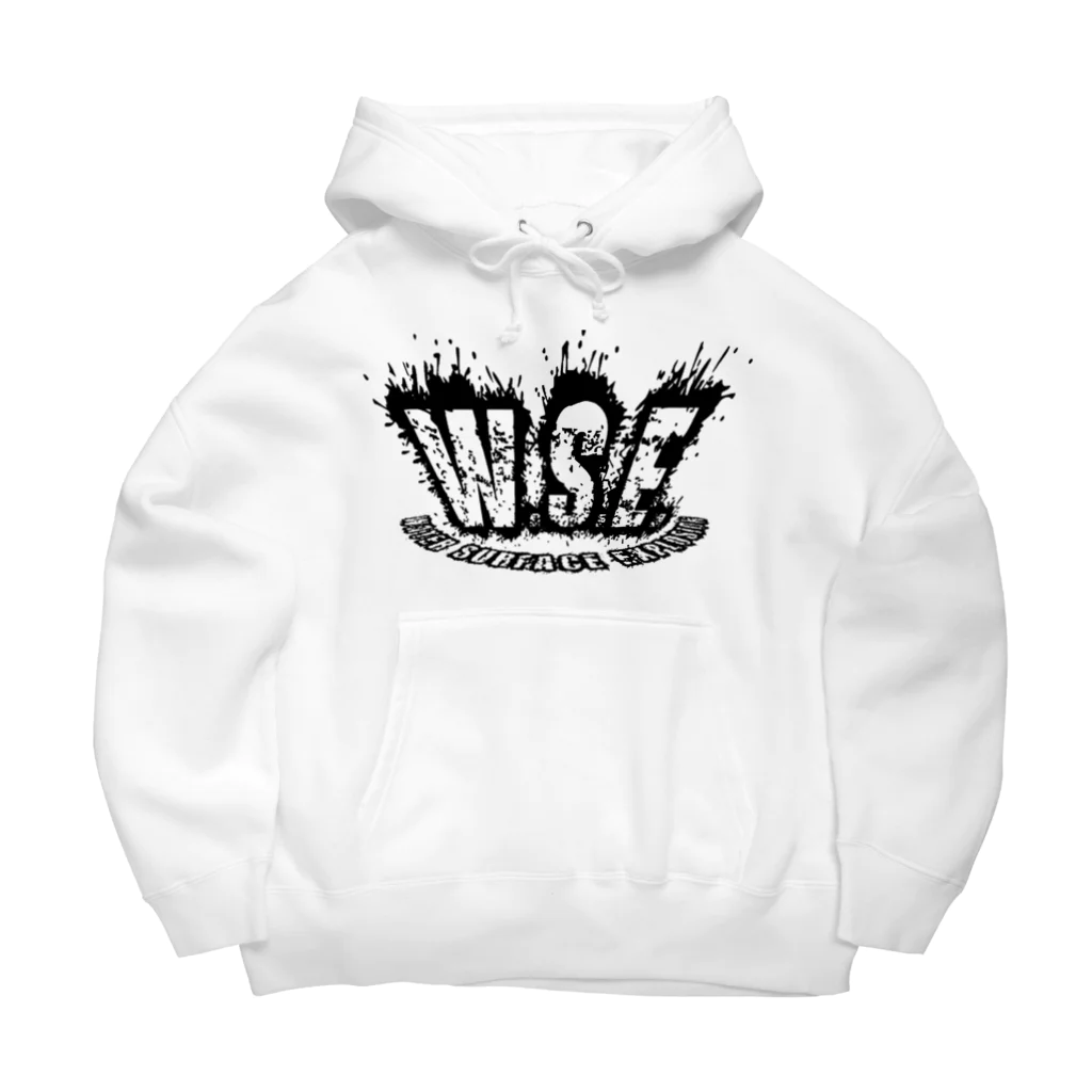 W.S.E.のWSEオリジナルロゴ　黒プリント Big Hoodie