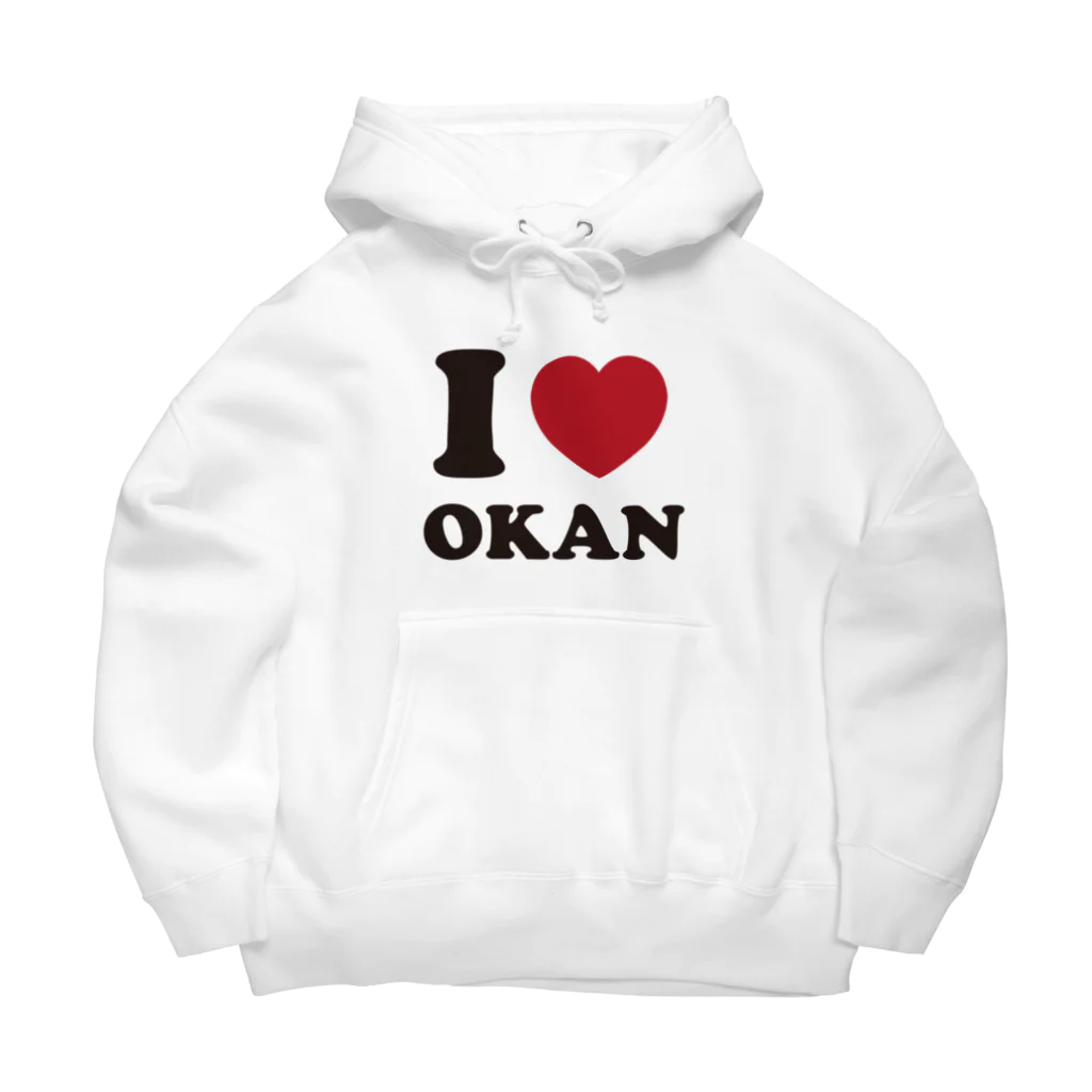 キッズモード某のI love okan ビッグシルエットパーカー