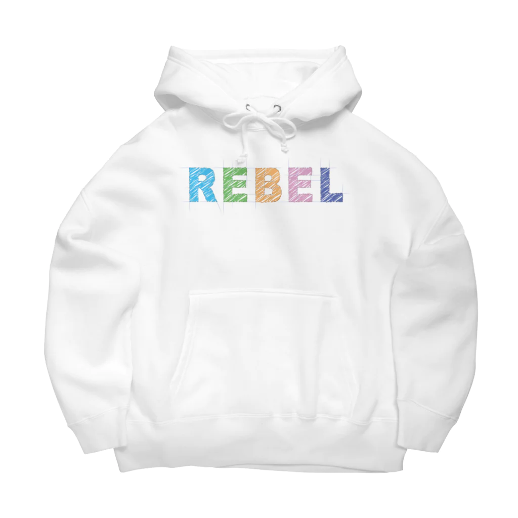 GALACTIC REBELのREBEL PASTEL 01 ビッグシルエットパーカー