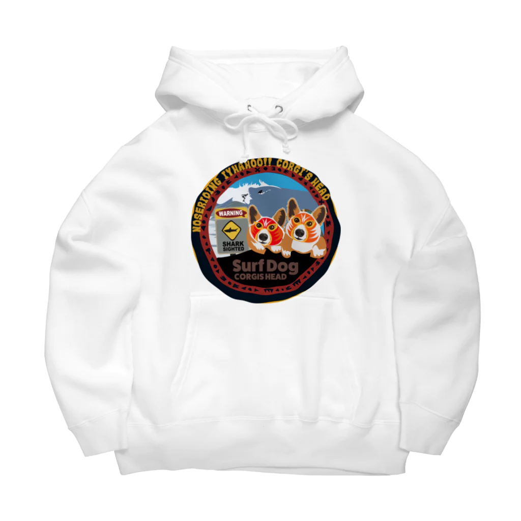 SantaClodaのコーギーズヘッドのマスクコーギー Big Hoodie