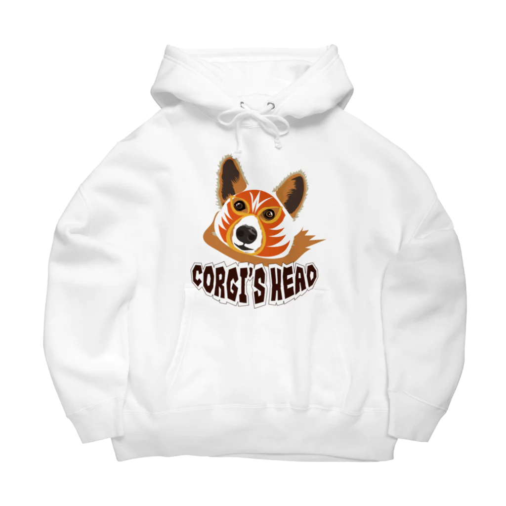 SantaClodaのコーギーズヘッドのコーギーマスクロゴ Big Hoodie